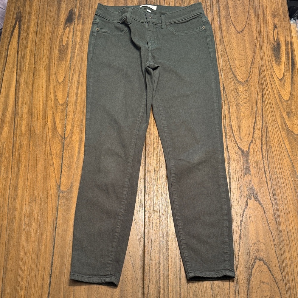 LILA RYAN Women's Skinny Jeans -‎ Olive Green